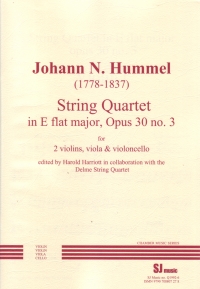 Hummel String Quartet Op30 No 3 Eb Sheet Music Songbook