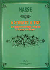 Hasse 6 Sonate A Tre Flute/violin/cello Sheet Music Songbook