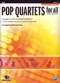 Pop Quartets For All Violin Sheet Music Songbook