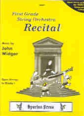 First Grade String Orchestra Recital Widger Sheet Music Songbook