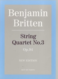 Britten String Quartet No 3 Op94 Set Of Parts Sheet Music Songbook