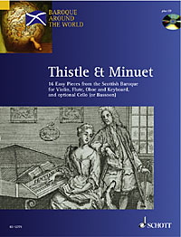 Baroque Around The World Thistle & Minuet Book/cd Sheet Music Songbook