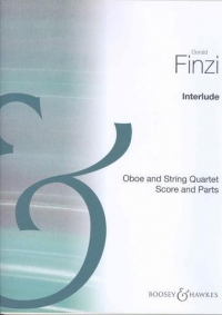 Finzi Interlude For Oboe & String Quartet Sc/pts Sheet Music Songbook