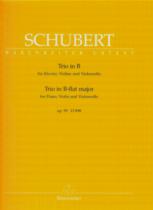 Schubert Trio Bb Op99 D898 Piano/violin/cello Sheet Music Songbook