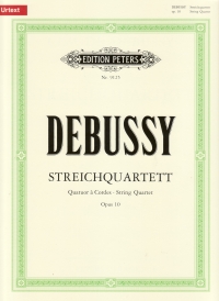 Debussy String Quartet Op10 Parts Urtext Sheet Music Songbook