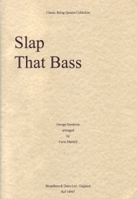 Gershwin Slap That Bass String Quartet Arrmartelli Sheet Music Songbook