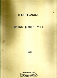 Carter String Quartet No 4 Parts Sheet Music Songbook