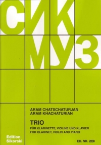 Khachaturian Trio Clar/vln/pf Sheet Music Songbook