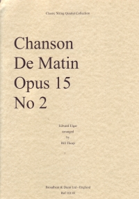 Elgar Chanson De Matin Thorp String Quartet Score Sheet Music Songbook