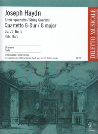 Haydn String Quartet Op76/1 G Maj Parts Sheet Music Songbook