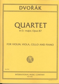 Dvorak Piano Quartet Op87 Strings & Piano Sheet Music Songbook