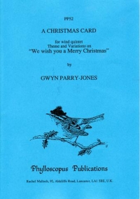 Christmas Card Parry-jones Fl/ob/cl/bsn/hn Sheet Music Songbook