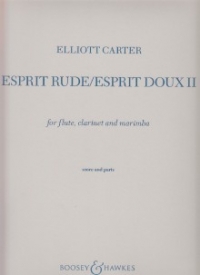 Carter Esprit Rude/esprit Doux Ii Score & Parts Sheet Music Songbook