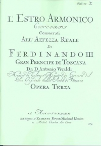 Vivaldi Concertos (12) Op3 Lestro Armonico Set Sheet Music Songbook