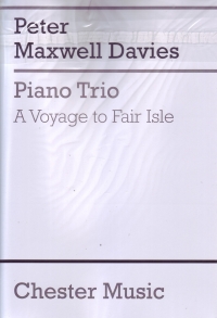 Maxwell Davies Voyage To Fair Isle Piano Trio Sheet Music Songbook