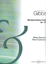 Gibbs Miniature Dance Suite Piano Conductor Score Sheet Music Songbook