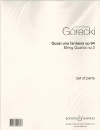 Gorecki Quasi Una Fantasia String Quartet No 2 Pts Sheet Music Songbook