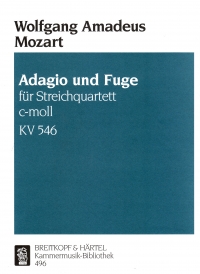 Mozart Adagio & Fugue K546 Parts Sheet Music Songbook