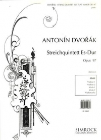 Dvorak String Quintet Ebmaj Op97 Set Of Parts Sheet Music Songbook