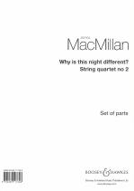 Macmillan Why Is This Night Different Str Qt Parts Sheet Music Songbook