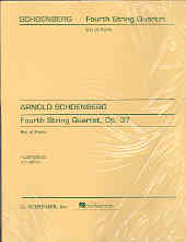 Schoenberg String Quartet No 4 Op37 Parts Sheet Music Songbook