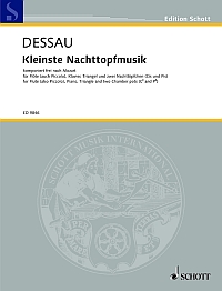 Dessau Kleinste Nachttopfmusik Sc/pts Sheet Music Songbook