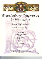 Bach Brandenburg Concerto No 1 String Quartet Sheet Music Songbook