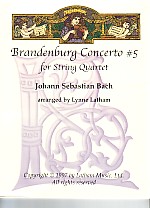Bach Brandenburg Concerto No 5 String Quartet Sheet Music Songbook