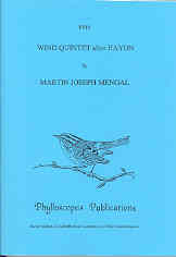 Mengal Wind Quintet After Haydn Score & Parts Sheet Music Songbook