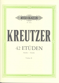 Kreutz 42 Studies Or Caprices Hermann  Violin 2 Sheet Music Songbook