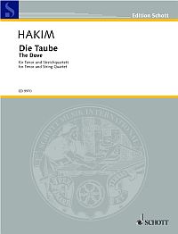 Hakim Dove Tenor & Str Quartet Sc/pts Sheet Music Songbook