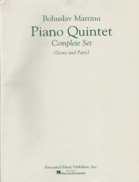 Martinu Piano Quintet Complete Set Score & Parts Sheet Music Songbook