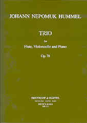 Hummel Trio Op78 Flute/cello/piano (parts) Sheet Music Songbook