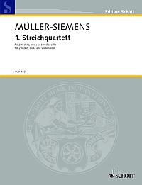 Muller-siemens 1st String Quartet Sc/pts Sheet Music Songbook