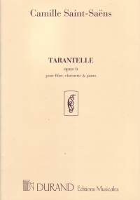 Saint-saens Tarentelle Op6 Fl/cl/pf Sheet Music Songbook