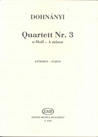 Dohnanyi String Quartet No 3 Op33 Parts Sheet Music Songbook