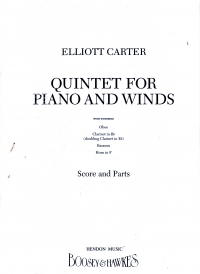Carter Quintet Piano & Winds Parts Sheet Music Songbook