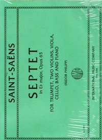 Saint-saens Septet Op65 Sc/pts Sheet Music Songbook