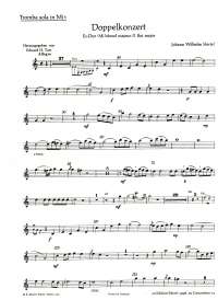 Hertel Double Concerto Eb Tpt/ob/str/bc Trumpet Eb Sheet Music Songbook