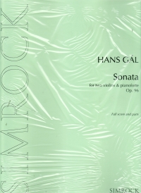 Gal Sonata In Cmajor 2 Violins & Piano Sheet Music Songbook