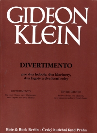 Klein Divertimento (1939/40) Score & Parts Sheet Music Songbook