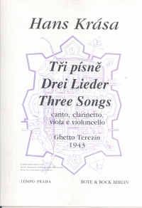 Krasa 3 Lieder After Poems By Rimbaud (1943) Sheet Music Songbook