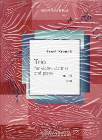 Krenek Trio Op108 (1946) Sheet Music Songbook