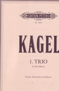 Kagel Piano Trio Sheet Music Songbook