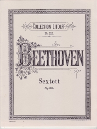 Beethoven Sextet Eb Op81b String Quartet & 2 Hn Sheet Music Songbook