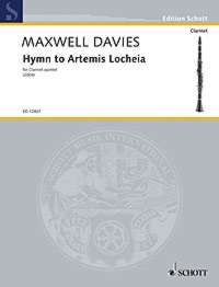 Maxwell Davies Hymn To Artemis Locheia Cl Quintet Sheet Music Songbook