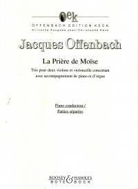 Offenbach La Priere De Moise Sc/pt Sheet Music Songbook