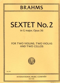 Brahms String Sextet G Op3/2 Parts Sheet Music Songbook