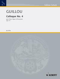 Guillou Colloque No 4 Op15 Pf/org/perc Sheet Music Songbook