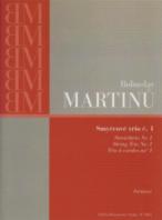 Martinu String Trio No 1 Study Score Sheet Music Songbook